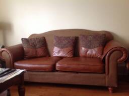Faux Leather Cushion Cover, Seat Cover, Daybed Mattress