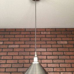 "Industrial Pendant Light -Raw Unfinished Steel 8"" ""Cone"" With Patented ""Huila" - thumbnail 2