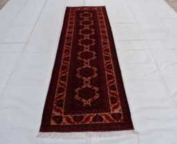 3??10 Ft Handmade Afghan Runner Rug, Boho Home Decor - thumbnail 1