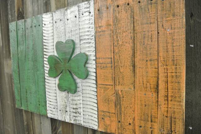Wood Ireland Flag Wall Hanging - image 1