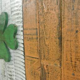 Wood Ireland Flag Wall Hanging - thumbnail 3
