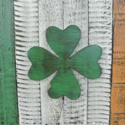 Wood Ireland Flag Wall Hanging - thumbnail 4