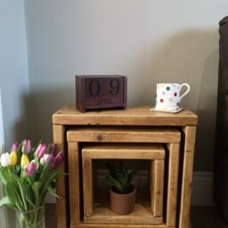 Reclaimed Rustic Cube Nest Of Table's - thumbnail 2