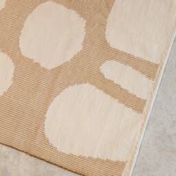 Abstract Rug Living Room - Wool Kilim Southwestern Light Brown Flatwoven Cute Rugs Aesthetic Decor 8x10 - thumbnail 4