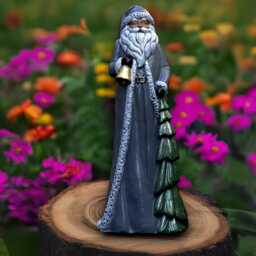 Fantasy Santa Claus Sculpture Concrete Statue Stone Holiday Decoration Christmas Ornament Winter Figurine Lover Gift - thumbnail 1