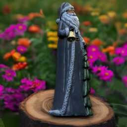 Fantasy Santa Claus Sculpture Concrete Statue Stone Holiday Decoration Christmas Ornament Winter Figurine Lover Gift - thumbnail 3