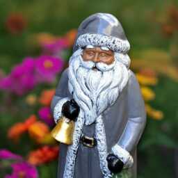 Fantasy Santa Claus Sculpture Concrete Statue Stone Holiday Decoration Christmas Ornament Winter Figurine Lover Gift - thumbnail 2
