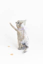Vintage Inspired Cotton Spun Bow Cat