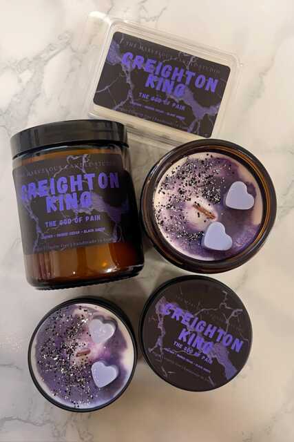 Creighton King Candle - Legacy Of Gods Series By Rina Kent God Of Pain Dark Romance Booktok Merch Bookish Gift - image 1