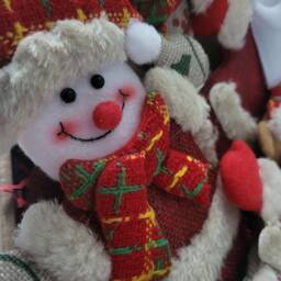 Festive Hanging Christmas Tree Decoration Bauble Soft Santa Snowman Reindeer Teddy - thumbnail 2