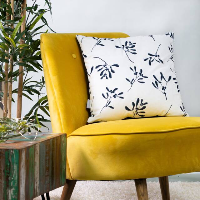 "Celina Digby?? Designer Luxury Soft Touch Velvet Cushion Cover Pillow, Opulent Christmas Design Square 45x45cm, 18""x18" - image 1