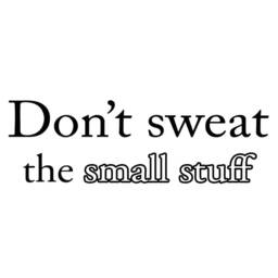 Vwaq Don't Sweat The Small Stuff Quote Wall Decal Inspirational Saying Vinyl Letters Stickers - thumbnail 2