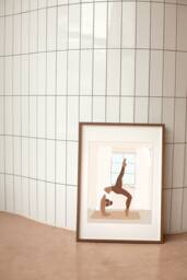 Art Print Yoga A4 Illustration/Asana Poster Namaste Natural Colors - thumbnail 1