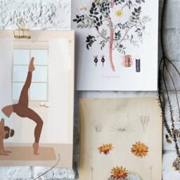 Art Print Yoga A4 Illustration/Asana Poster Namaste Natural Colors - thumbnail 3
