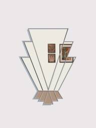 Luxury Art Deco Wall Mirror With Bronze Accents UK Made