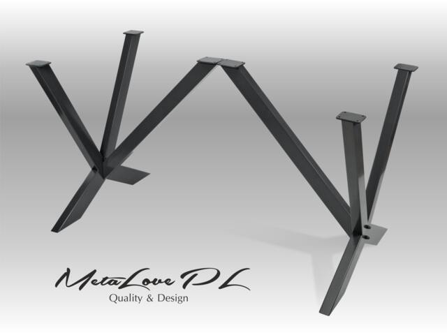 Desk Legs, Table Metal Table, Dining , Desk, Furniture Steel Industrial Set Of 2, Iksedo 80.40 - image 1