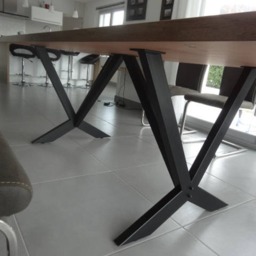 Desk Legs, Table Metal Table, Dining , Desk, Furniture Steel Industrial Set Of 2, Iksedo 80.40 - thumbnail 2