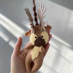 Woodland Baby Gym Toy, Forest Animal Play Hanging Montessori Shower Gift - thumbnail 2