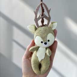 Woodland Baby Gym Toy, Forest Animal Play Hanging Montessori Shower Gift - thumbnail 3