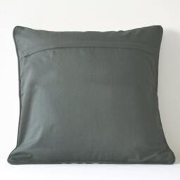 Woven Chevron Pillow Cover, Black & Off White Cushion - thumbnail 4