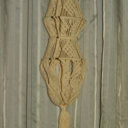 Macrame Wall Hanging with Fringes & Beads Over Hoops, Rings - Choice Of 3 - thumbnail 4