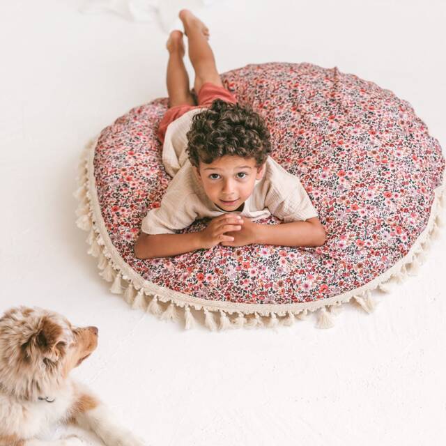 Floor Cushion Kids, Reading Nook Decor, Pillow For Large Cushion, Round Toddlers, Birthday Gift Kids - image 1