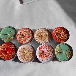 Personalised Mehndi Tealights Candles, Diwali, Scented Henna, Xmas - thumbnail 3