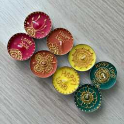 Personalised Mehndi Tealights Candles, Diwali, Scented Henna, Xmas - thumbnail 2