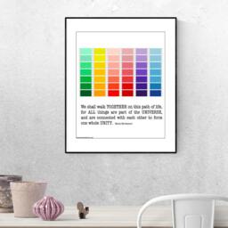"Poster - Montessori Quote Unity Pride- Original Design, Beautiful Teacher Gift, Classroom Art 11""x14" - thumbnail 2
