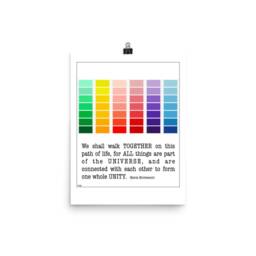 "Poster - Montessori Quote Unity Pride- Original Design, Beautiful Teacher Gift, Classroom Art 11""x14" - thumbnail 3