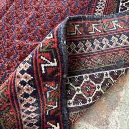 Antique 3'3x5'1 Prayer Rug - Super High Quality Hand-Knotted Persian Wool Carpet Islamic Mat Oriental Design Bohemian - thumbnail 4