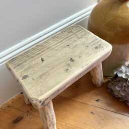 Handcrafted Rustic Wood Plant Stand - Pallet Houseplant Scaffold Board Stool - thumbnail 3