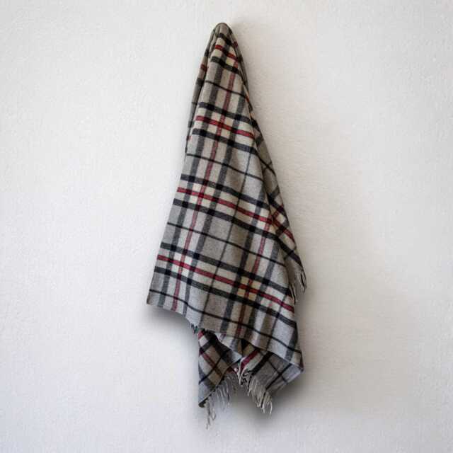 Thomson Grey - 100% Wool Tartan Blanket Eco Friendly Personalisable Blankets Throw - image 1