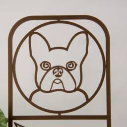 French Bulldog Houseplant Trellis, Plant Support, 3D Printed - thumbnail 2