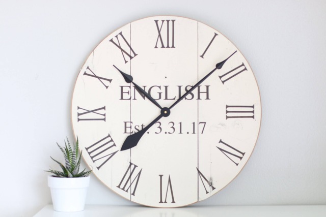 Personalized Farmhouse Wall Clock - 20 - image 1