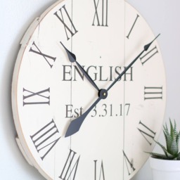 Personalized Farmhouse Wall Clock - 20 - thumbnail 2