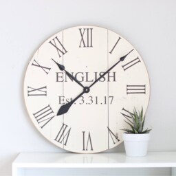 Personalized Farmhouse Wall Clock - 20 - thumbnail 4