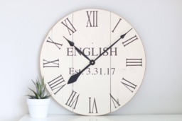Personalized Farmhouse Wall Clock - 20 - thumbnail 1
