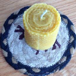 Qty Of 3 2''x3'' Honeycomb 100% Pure Beeswax Solid Candle - thumbnail 3