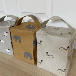Sophie Allport Fabric/Door Stop Choice Of Fabrics Sheep Bees Teal Woof Pugs Elephants/ Hares /Hearts Gifts - Unfilled - thumbnail 2