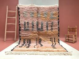 Custom Beni Ourain Rug Authentic Moroccan Berber Wool Carpet - thumbnail 1