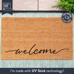 Custom Welcome Doormat - Coir Door Mat Personalised Gift Personalized Customized Home Decor Housewarming - thumbnail 1