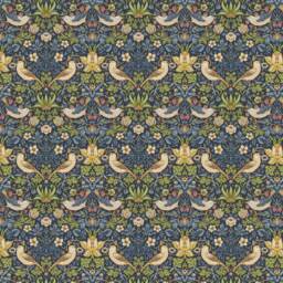 William Morris Strawberry Thief Candle Shade - Navy Floral Clip-On Lampshade - thumbnail 2