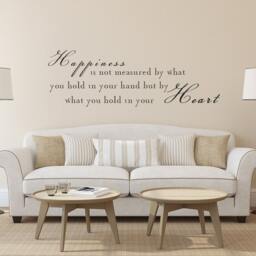 Happiness Wall Decal Love Vinyl Sayings Words Heart Art Decor - 026 - thumbnail 2