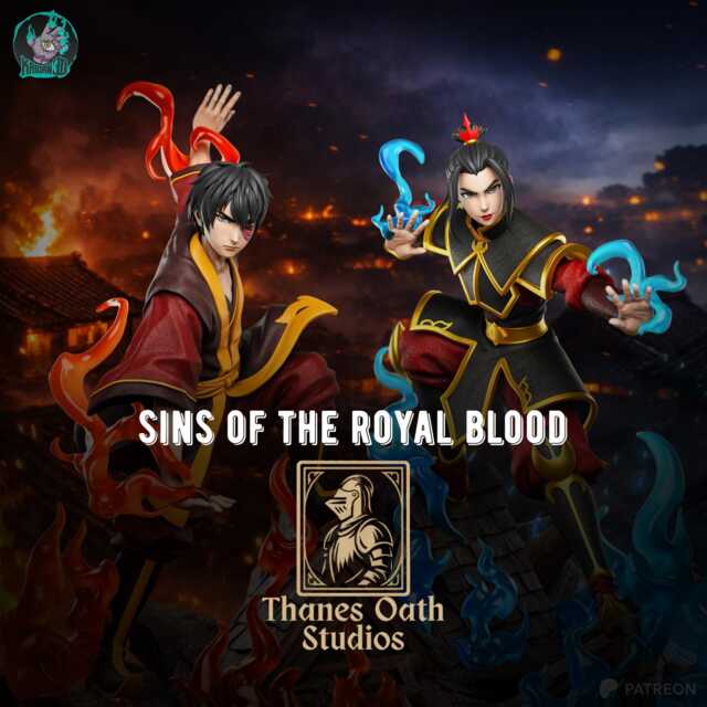 Sins Of The Royal Blood - Anime Fire Nation Duo Zuko X Azula Resin Figure 16K - image 1