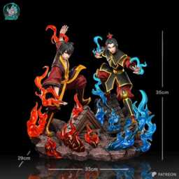 Sins Of The Royal Blood - Anime Fire Nation Duo Zuko X Azula Resin Figure 16K - thumbnail 3