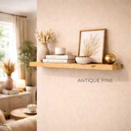 Floating Shelves - Made From Solid Wood. 15cm Wide By 3.5cm Thick. Various Finishes Available. Includes Masonry Wall Fixings - thumbnail 2