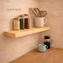 Floating Shelves - Made From Solid Wood. 15cm Wide By 3.5cm Thick. Various Finishes Available. Includes Masonry Wall Fixings - thumbnail 3