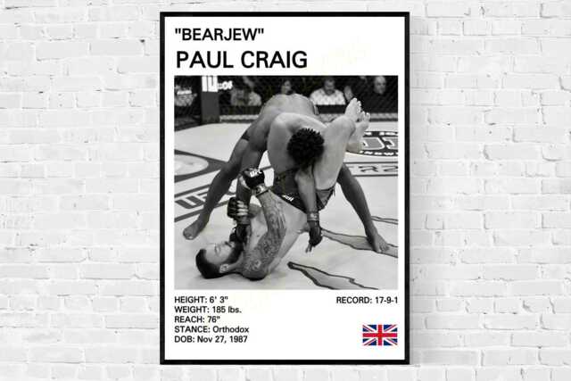 Paul Craig Mma Poster Fight Fan Art Print - image 1