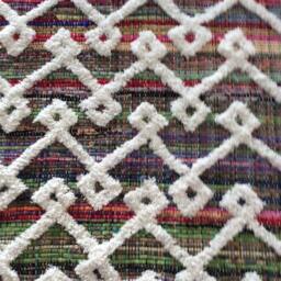 "Rag Rug/Chindi Floor J Scandinavian Area Rug, Boho Chic Hippie Rugs Multi Color Scrap Cotton Ready To Ship 48""x30" - thumbnail 2